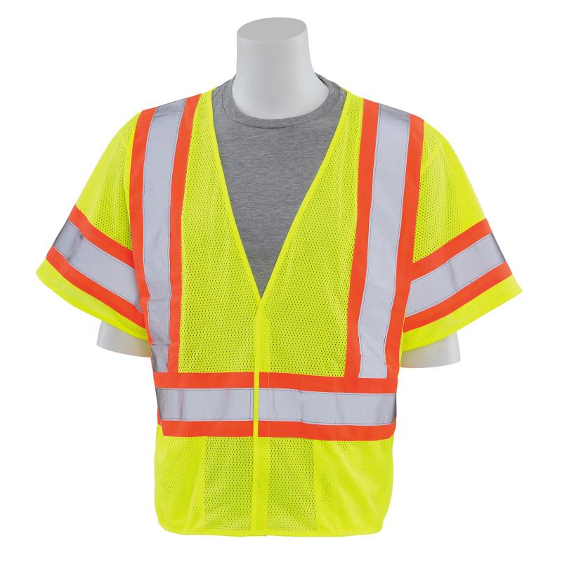 ERB Class 3 DOT Lime Safety Vest - Clothing